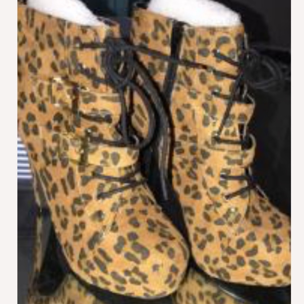 Leopard Boot Heels